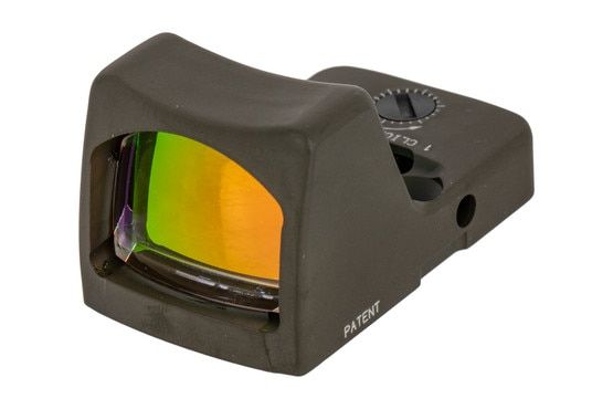 Trijicon 3.25 MOA RMR Type 2 Adjustable LED sniper red dot sight is designed to survive punishing handgun slide use with a tough ODG Cerakote finish
